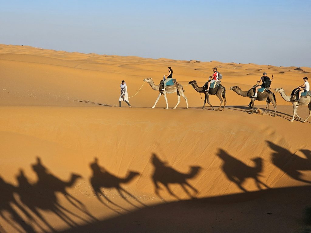 5 days tour from Marrakech to Fes Sahara desert camel trekking